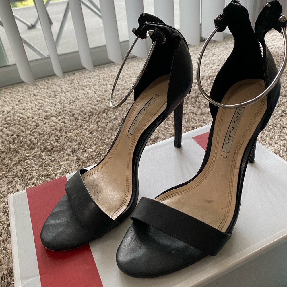 Zara black heels